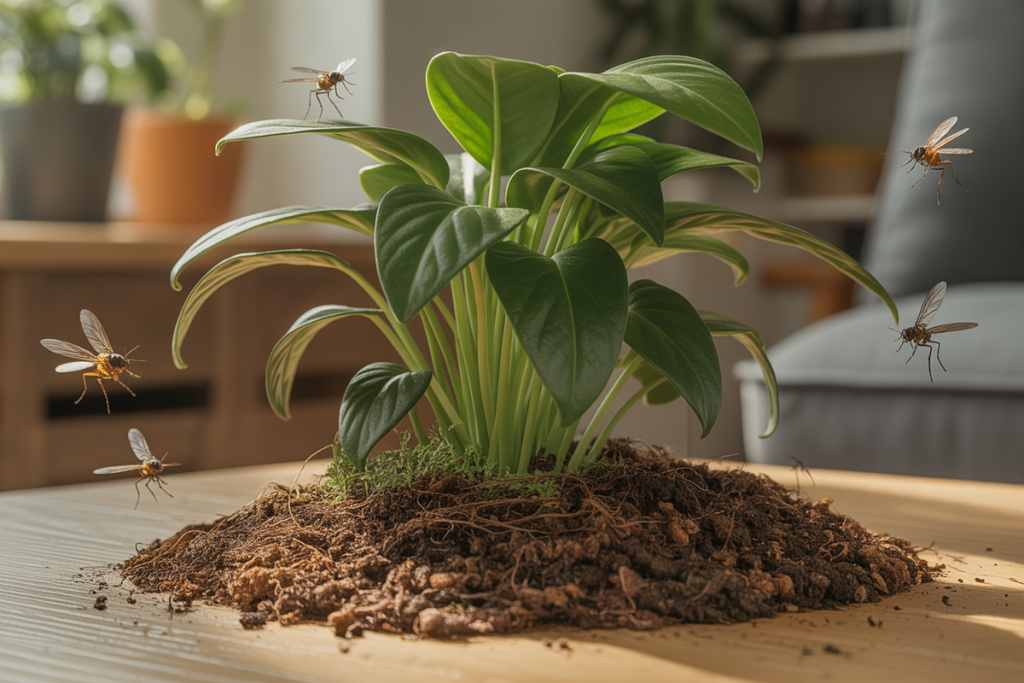 Comment se débarrasser des moucherons plantes